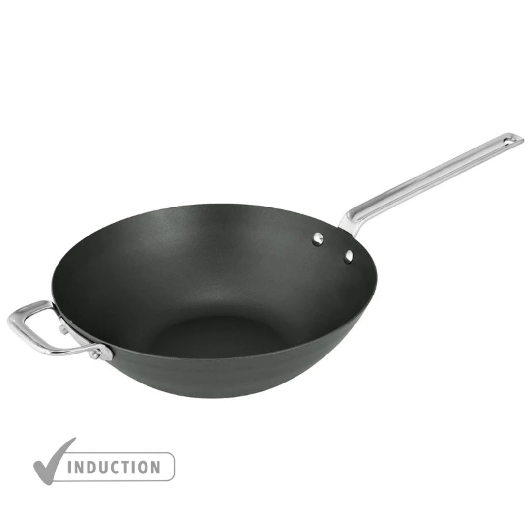 SCANPAN UK SCANPAN Black Iron 30cm Wok
