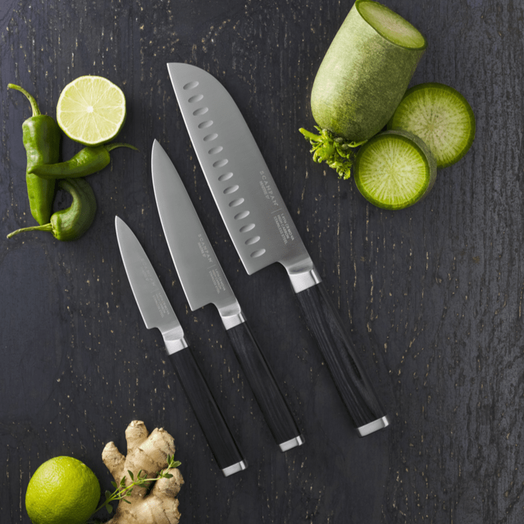 SCANPAN UK SCANPAN Maitre D' 3pc Asian Knife Set