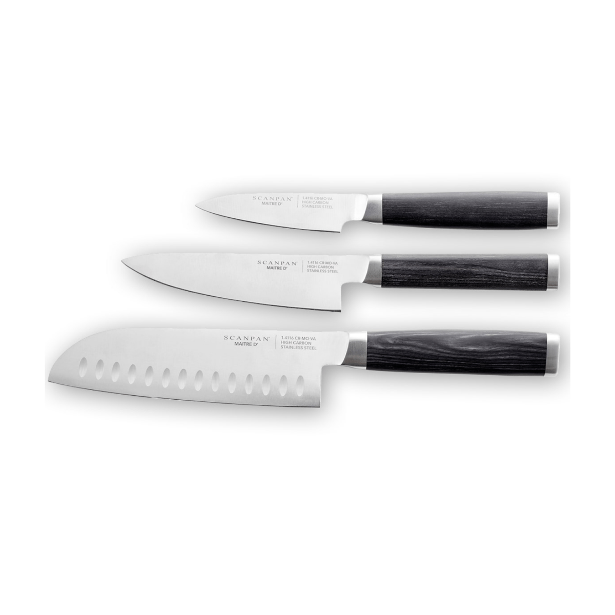 SCANPAN UK SCANPAN Maitre D' 3pc Asian Knife Set
