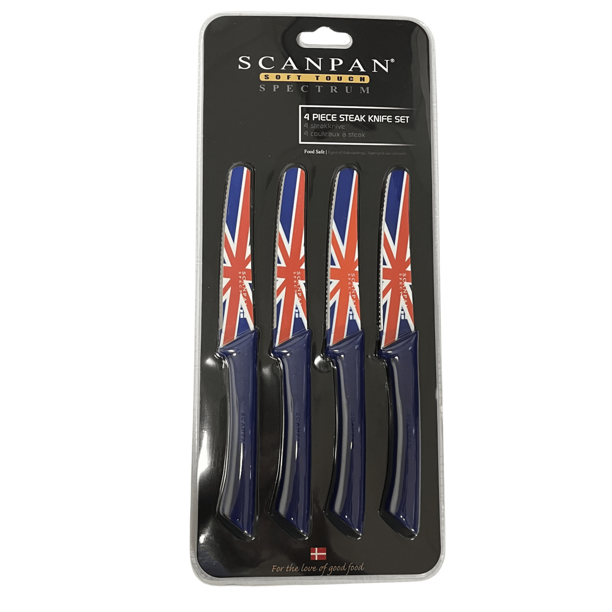 SCANPAN UK SCANPAN Spectrum 4pc Steak Knife Set - UK Flag