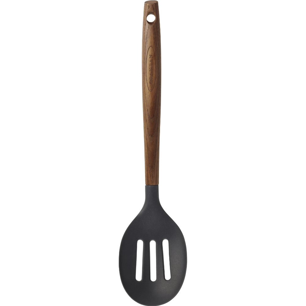 SCANPAN UK NEW SCANPAN Carbonised Ash 31cm Slotted Spoon